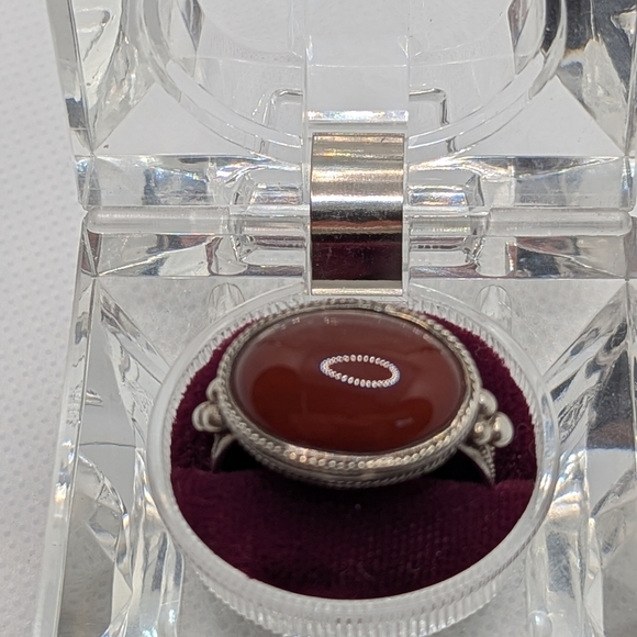 Silver Carnelian Ring - Picture 3 of 5